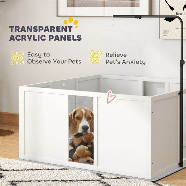 Purrfect Pet Kingdom Indoor Dog House with Playpen Purrfect Pet Kingdom