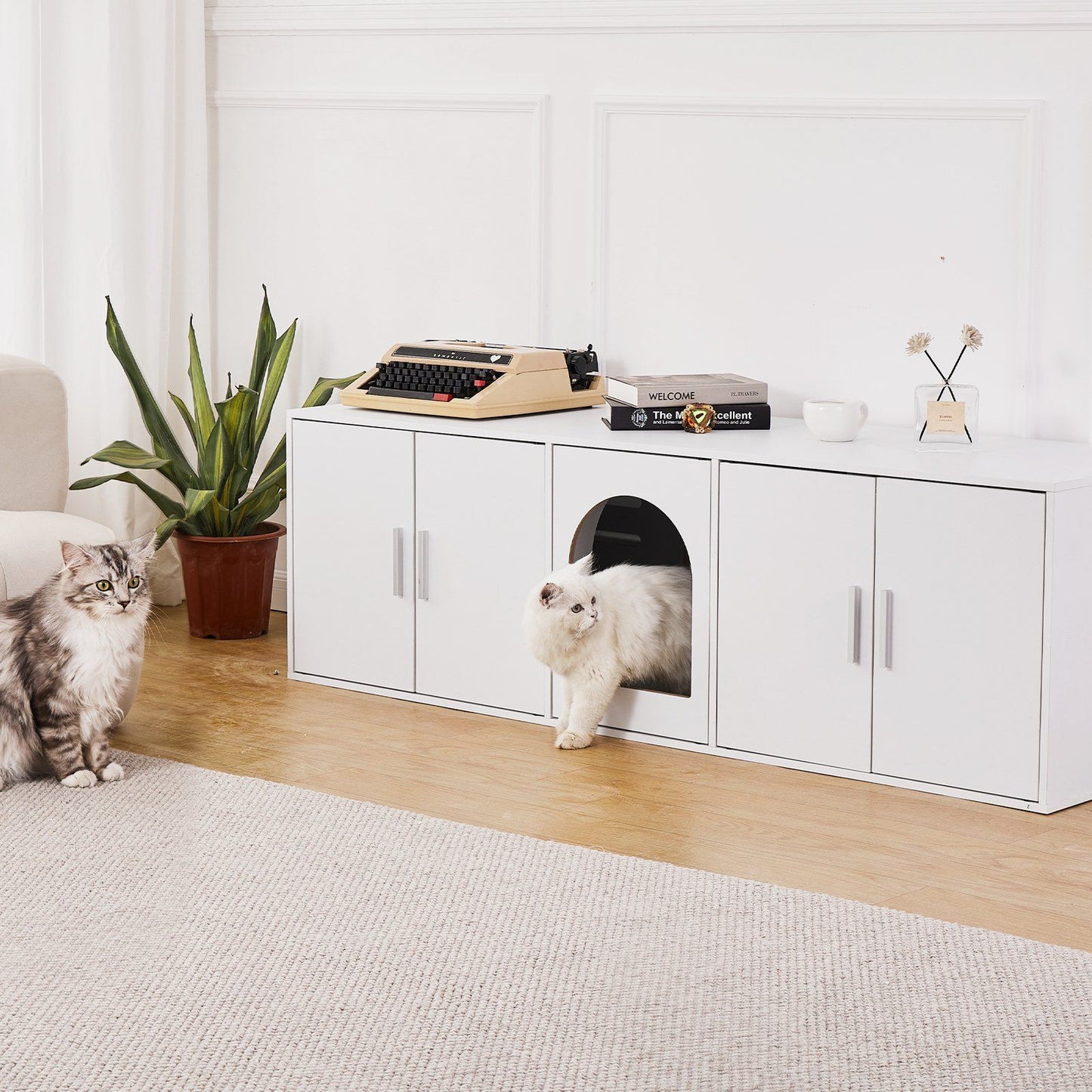 Purrfect Pet Kingdom Hidden Cat Litter Box Enclosure Purrfect Pet Kingdom