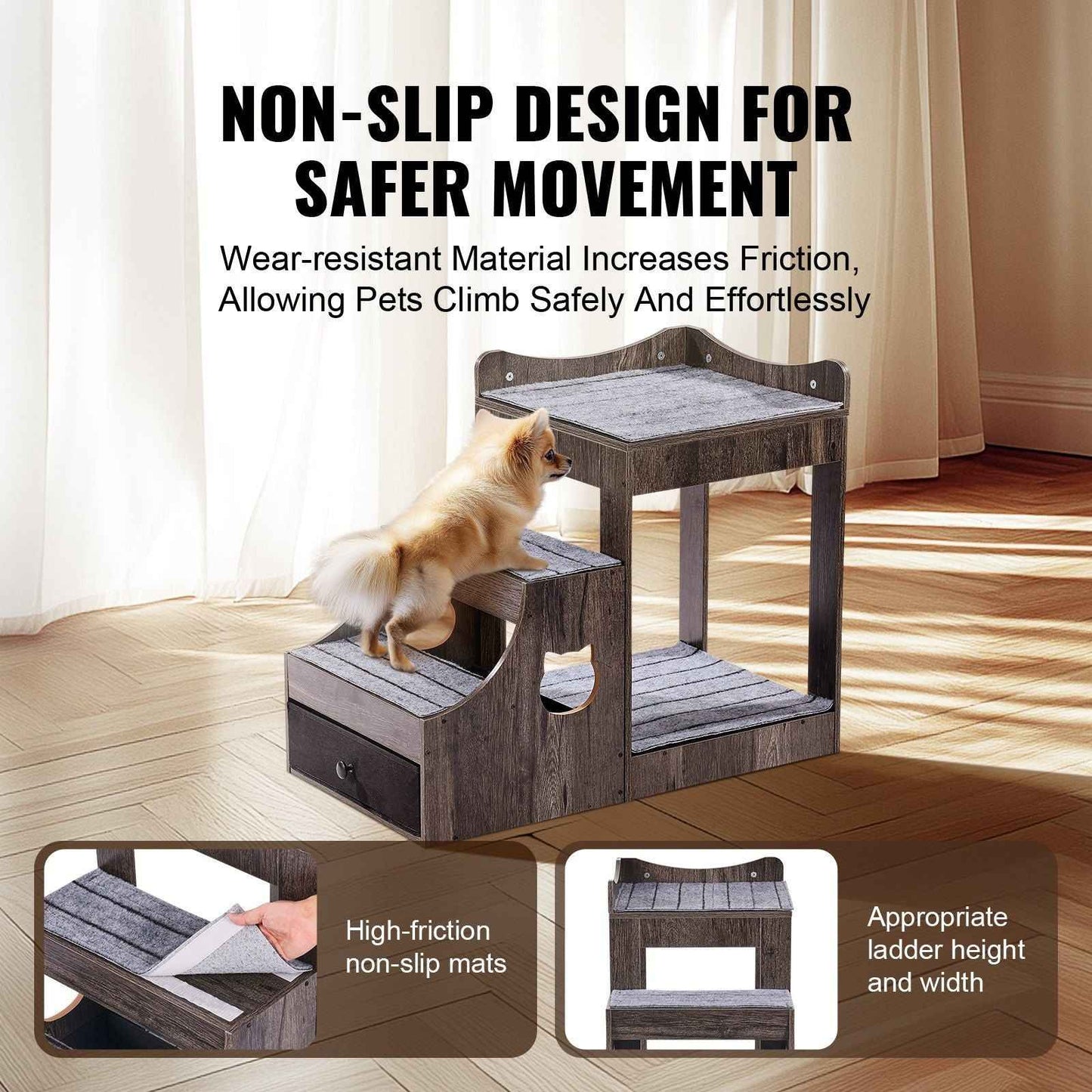 Purrfect Pet Kingdom Multifunctional Dog Stairs Furniture Purrfect Pet Kingdom