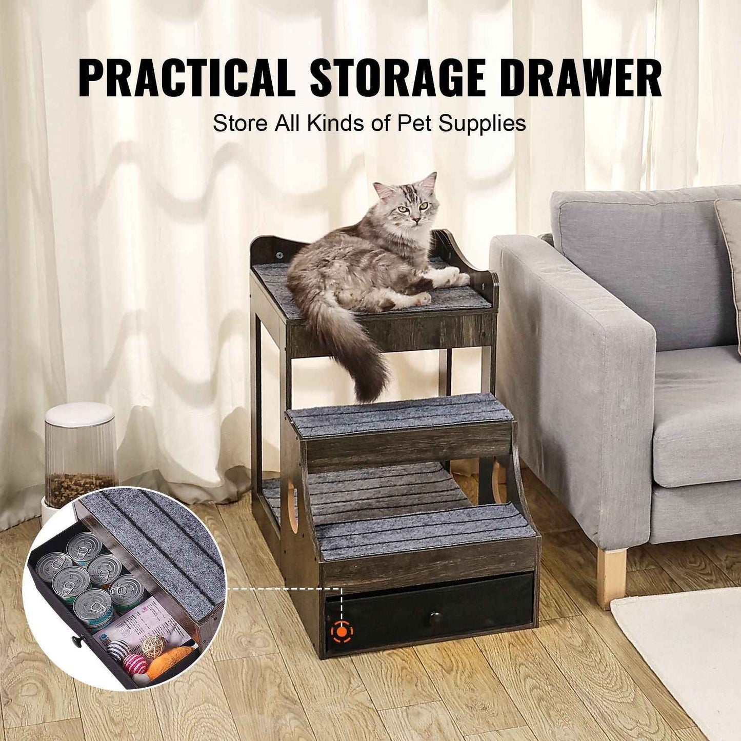 Purrfect Pet Kingdom Multifunctional Dog Stairs Furniture Purrfect Pet Kingdom