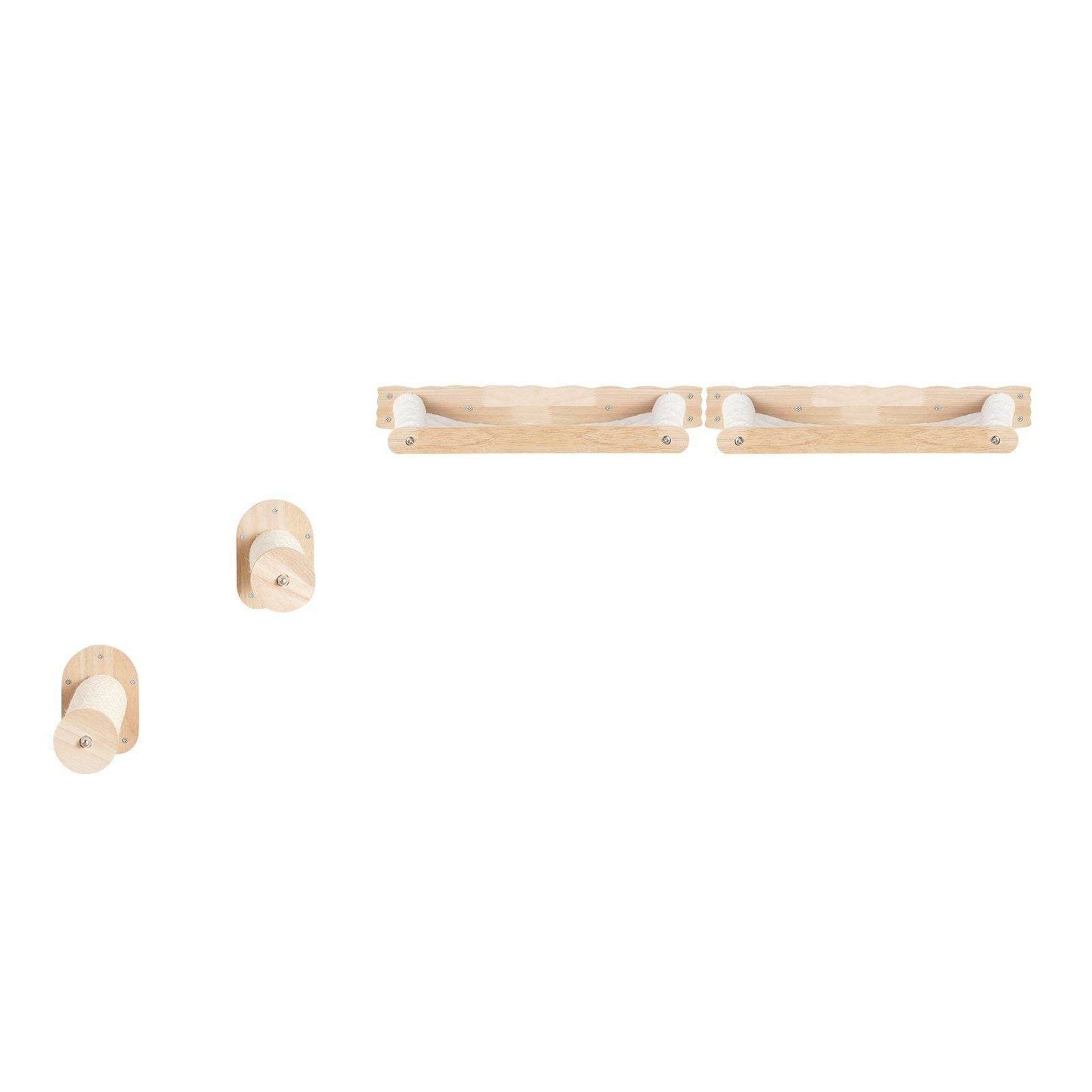 Purrfect Pet Kingdom wooden stylish cat shelves for small spaces with climbing steps and perch platforms