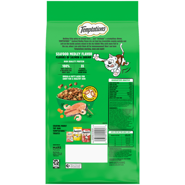 Temptations Seafood Medley Dry Cat Food - Dry Cat Food - The Family Pet