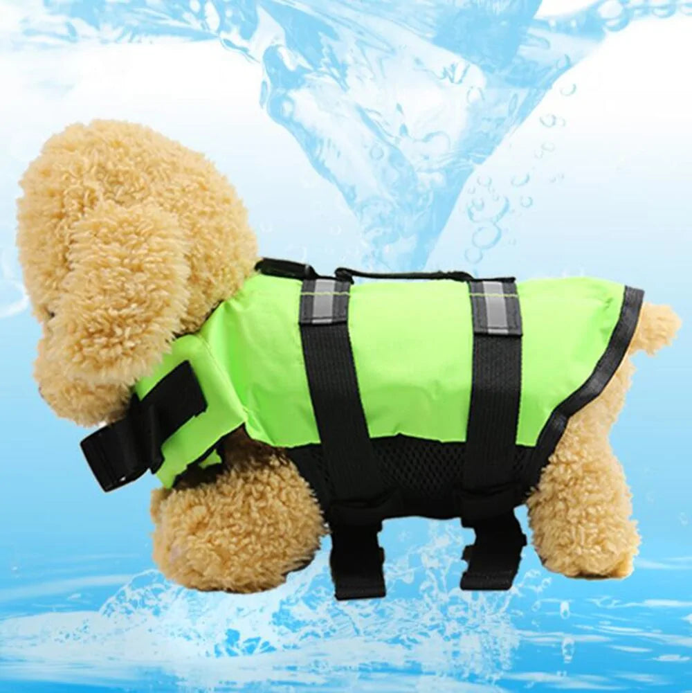 Dog Life Jacket Safety Vest Flotation Swimming ๐