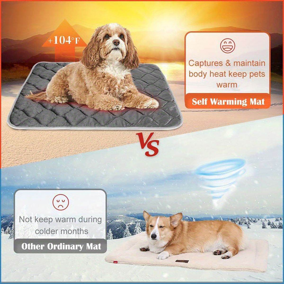 Purrfect Pet Kingdom Warming Dog and Cat Bed - 5 Layer Comfort Purrfect Pet Kingdom