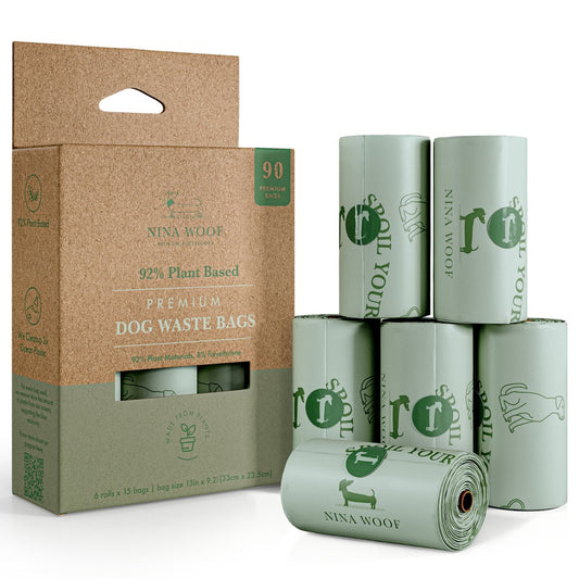 Poop Bags - Plant-Based Eco-Friendly Leak-Proof Waste Bags