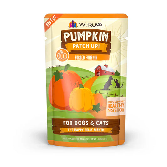 Weruva Pumpkin Patch Up! Pureed Pumpkin Dog & Cat Wet Pouch (1.05oz) - Weruva Wet Dog Food - The Family Pet