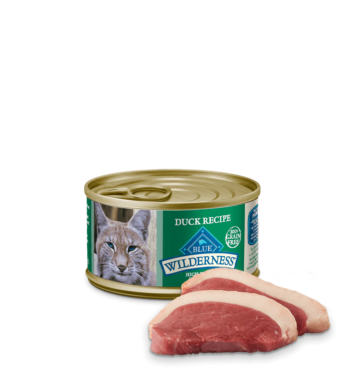 Blue Buffalo Wilderness Adult Duck Entree Wet Cat Can (3oz) - Blue Buffalo Wet Cat Food - The Family Pet