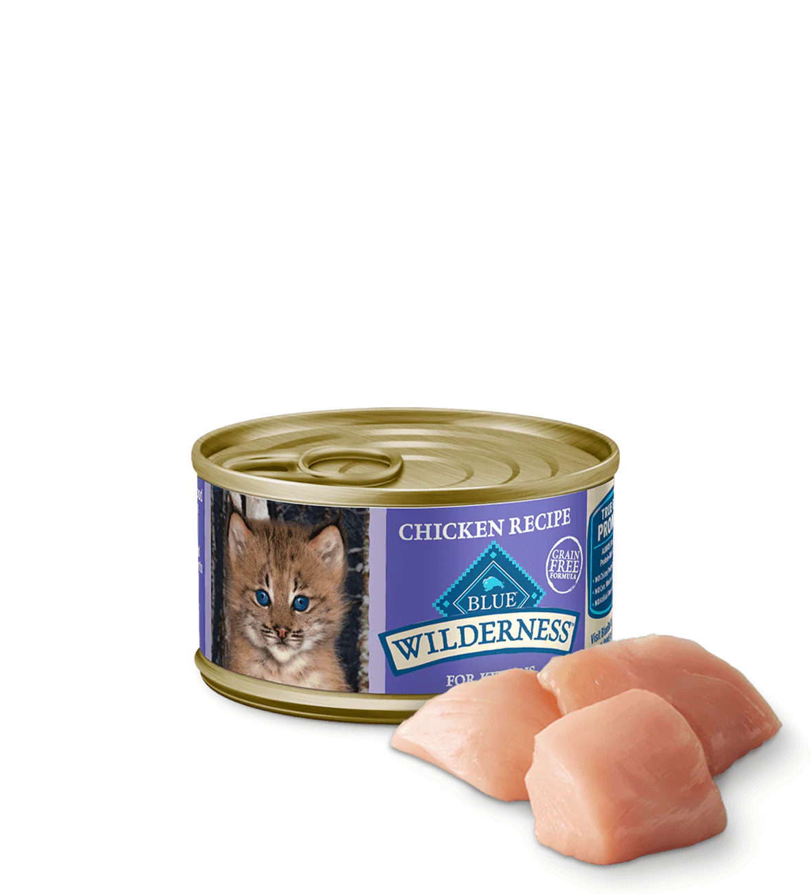 Blue Buffalo Wilderness Kitten Chicken Recipe Wet Cat Food (3oz) - Wet Cat Food - The Family Pet
