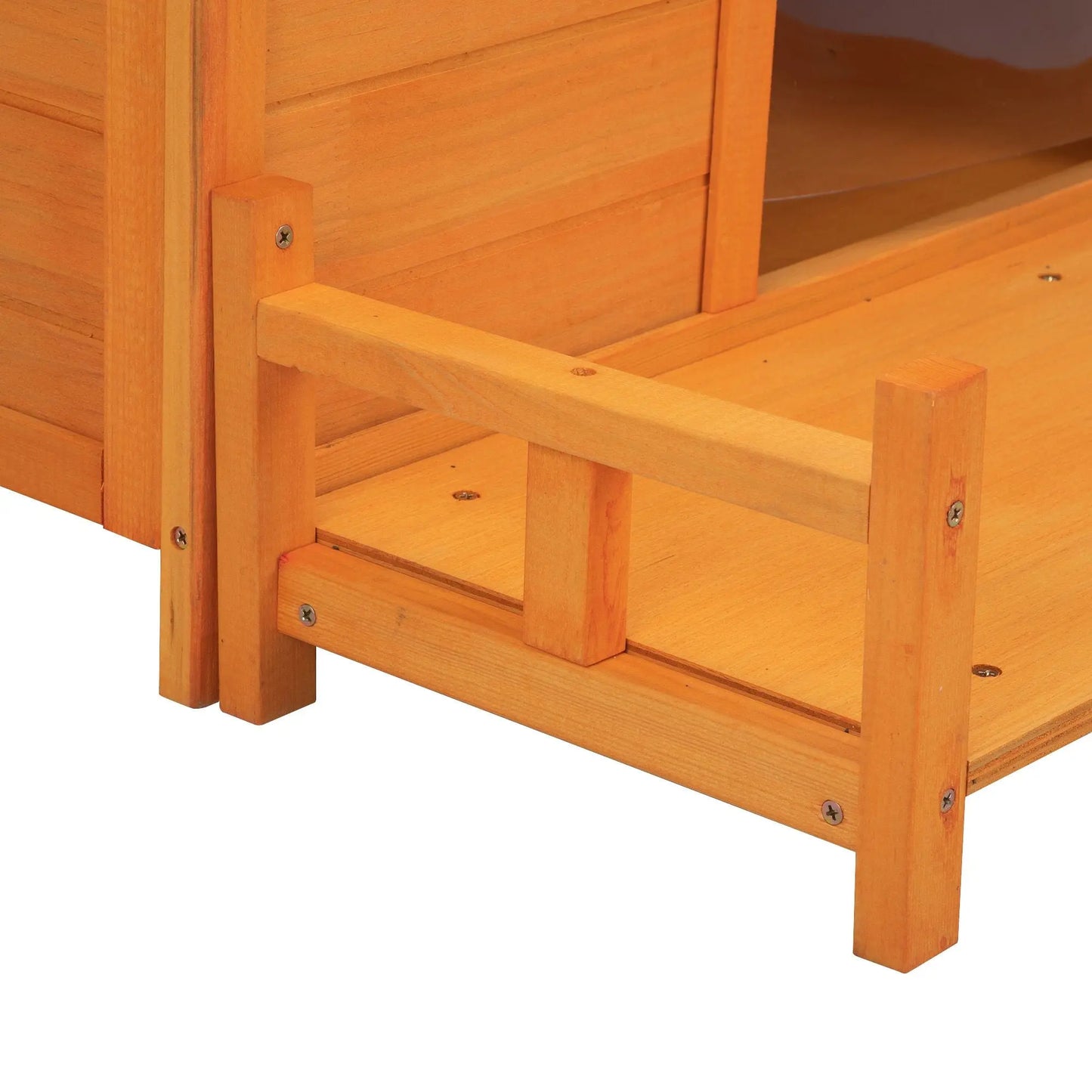 Purrfect Pet Kingdom Wooden Dog House with Platform Purrfect Pet Kingdom