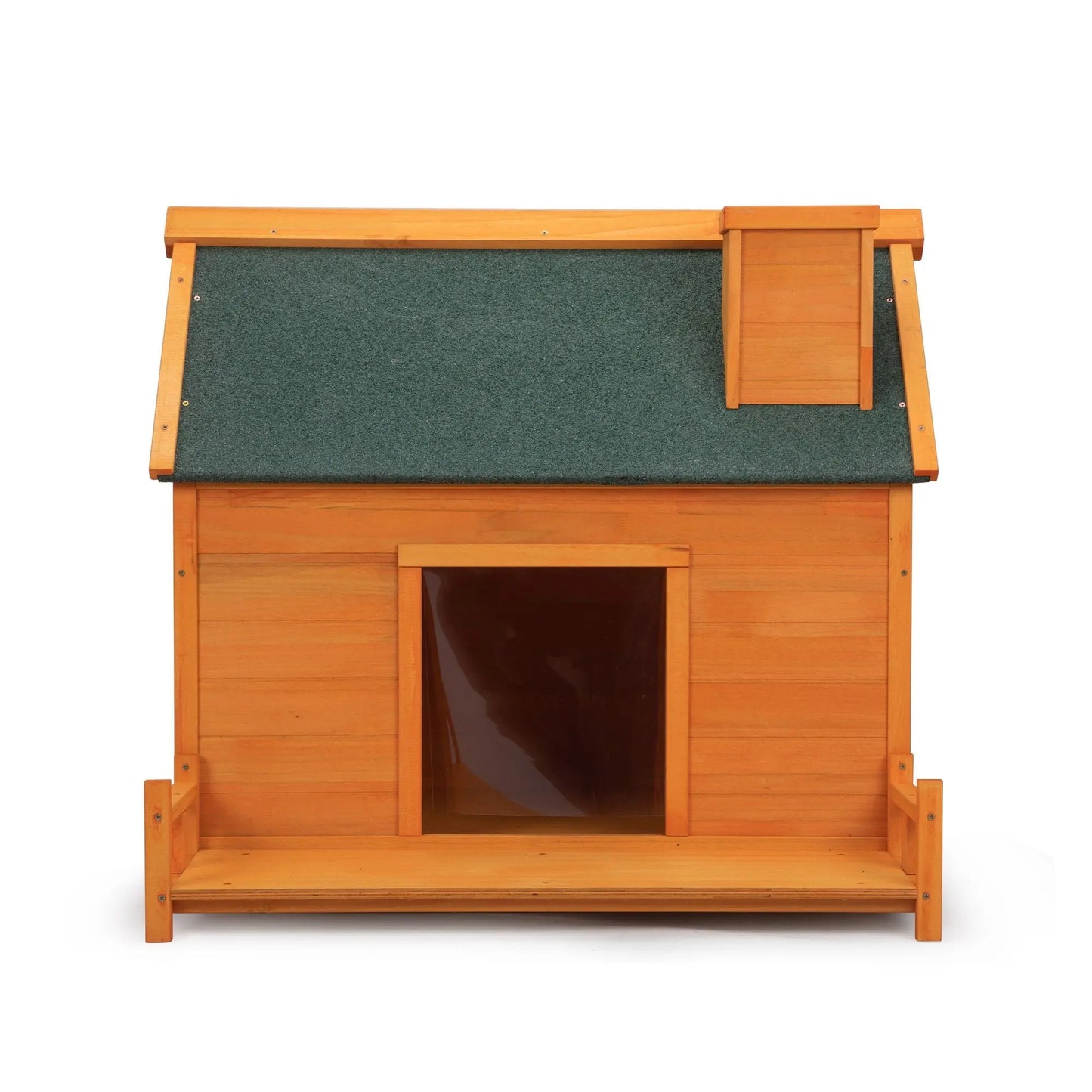 Purrfect Pet Kingdom Wooden Dog House with Platform Purrfect Pet Kingdom