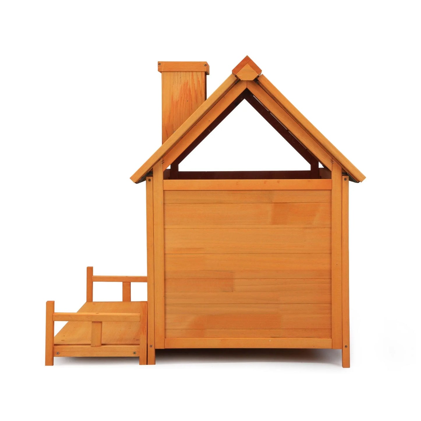Purrfect Pet Kingdom Wooden Dog House with Platform Purrfect Pet Kingdom