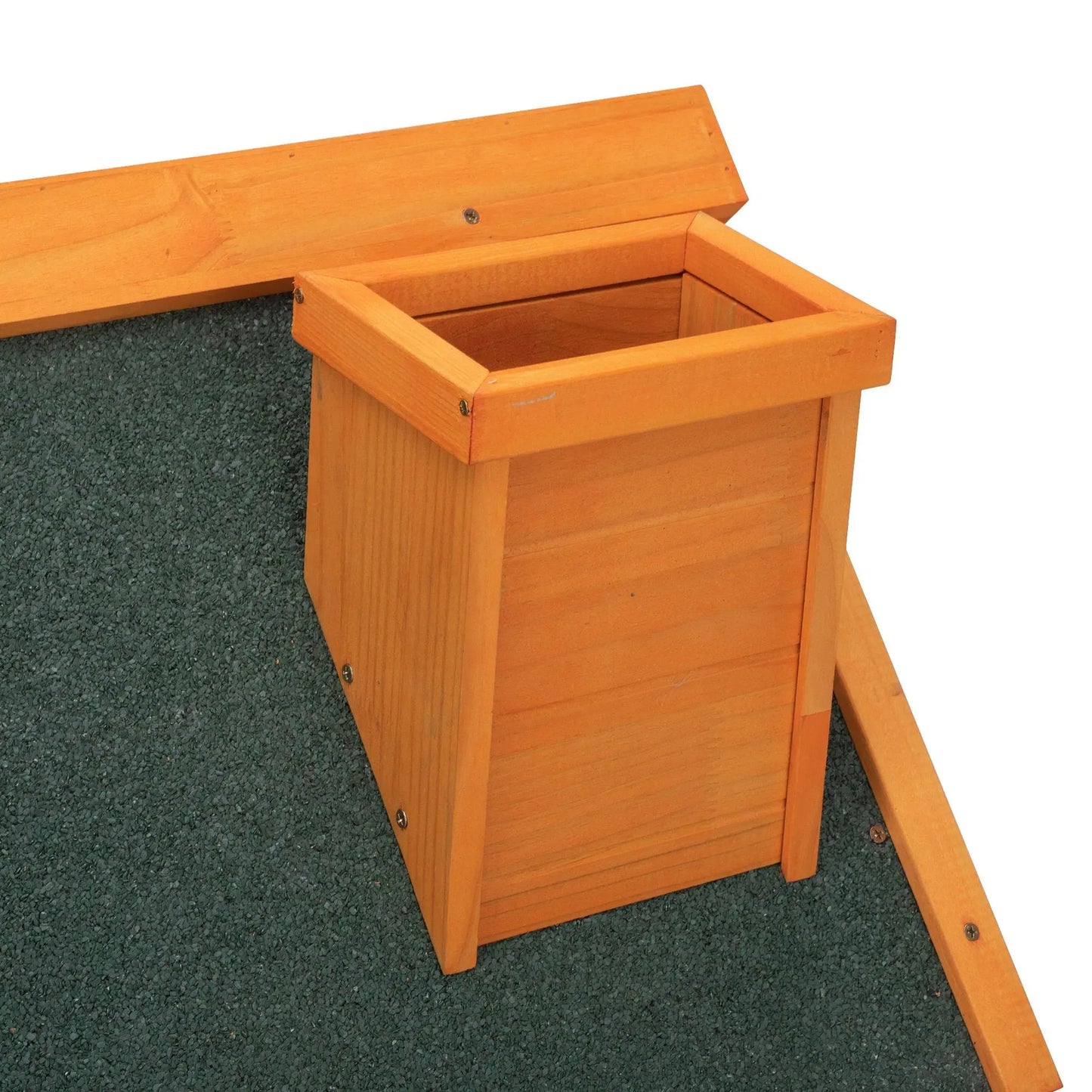 Purrfect Pet Kingdom Wooden Dog House with Platform Purrfect Pet Kingdom