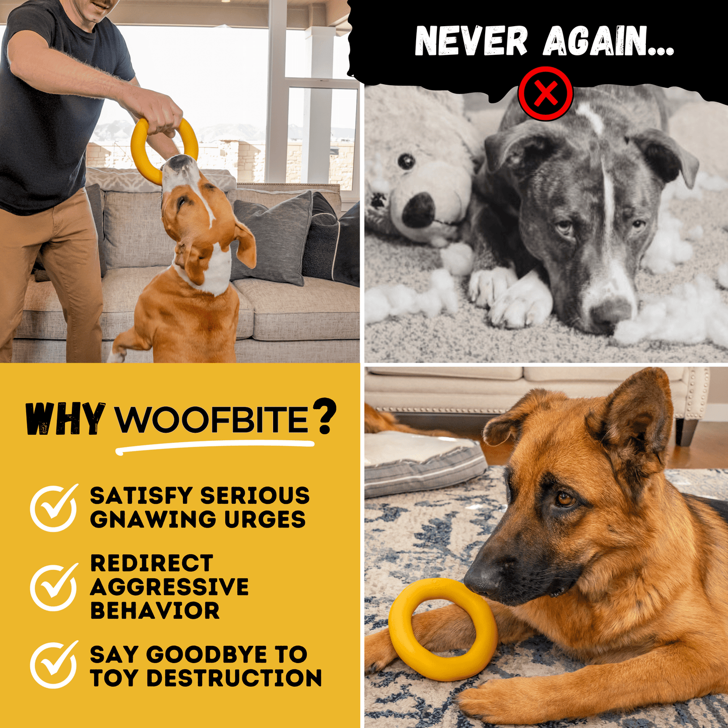 Monster K9 Dog Toys Durable Dog Toy for aggressive chewers to prevent destructive behavior