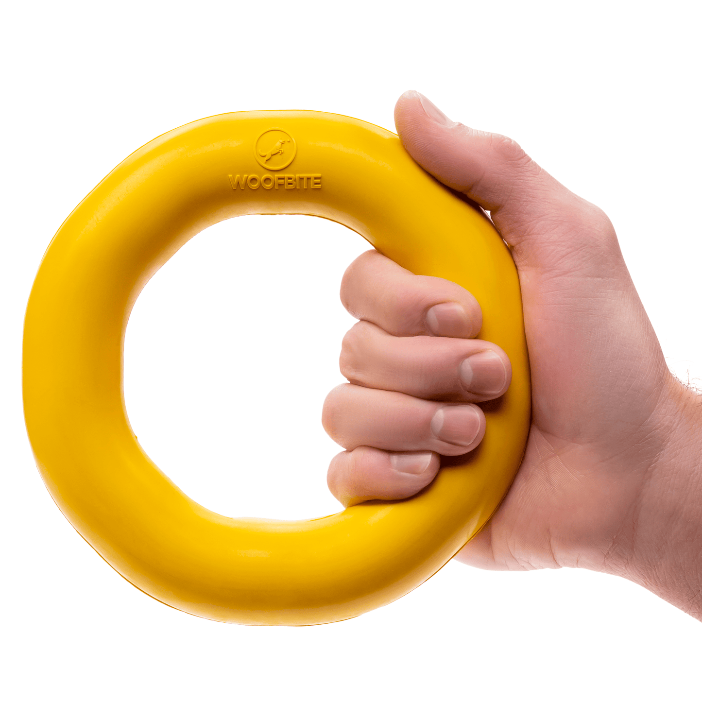 Monster K9 Dog Toys Durable Yellow Ring Dog Toy for Strong Chewers and Interactive Play