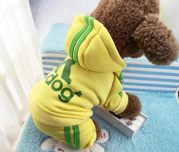 dsers Dog Hooded Jumpsuit for Small Dogs - Stylish Activewear - pet clothing - THRIXINE