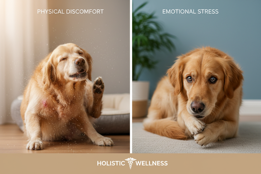 Why your dog's itchy skin and anxious mind are two sides of the same coin.