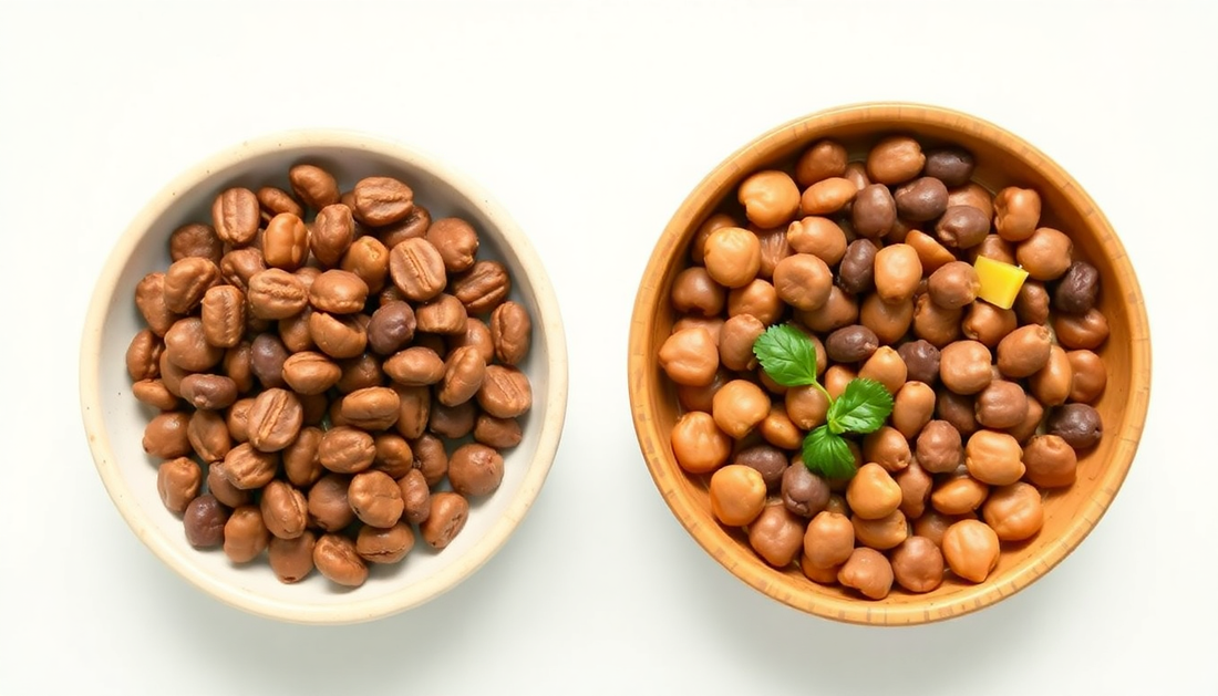 Bowls of assorted grains showcasing The Great Grain Debate with different textures and colors