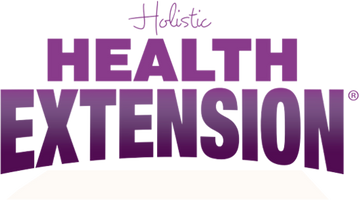 Health Extension premium pet food logo showcasing holistic nutrition for pets with quality ingredients
