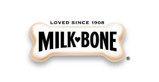 Collection of Milk Bone treats for dogs, promoting healthy teeth and gums since 1908