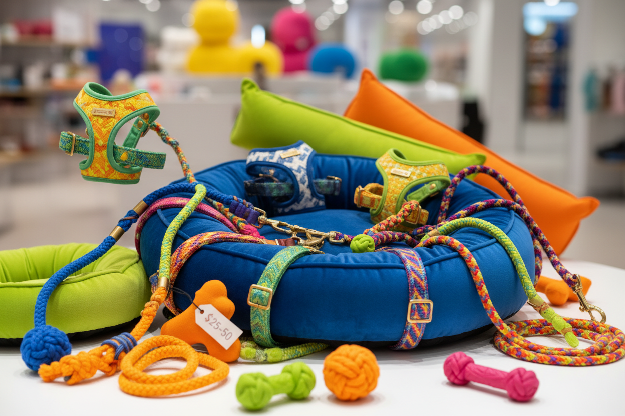 Dog Items $25-$50 - Luxury Dog Beds Harnesses Leashes | Purrfect Pet Kingdom®
