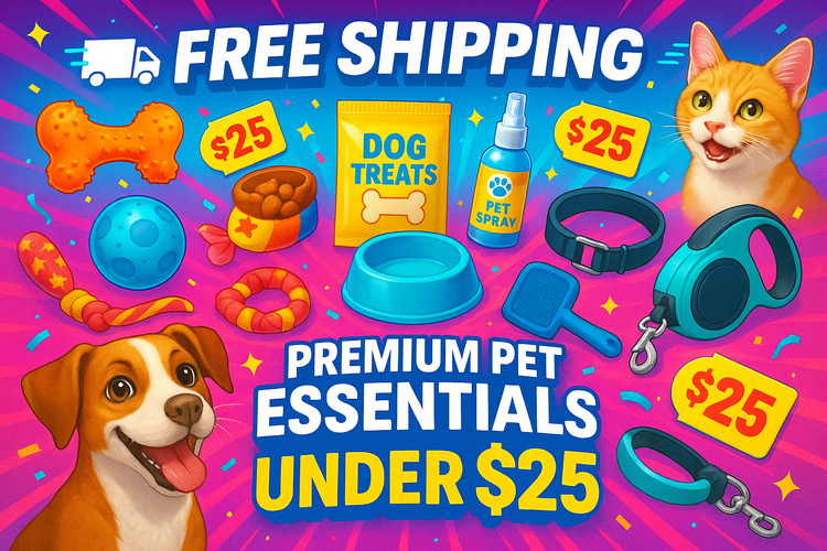 🏆 Premium Pet Essentials Up To $25