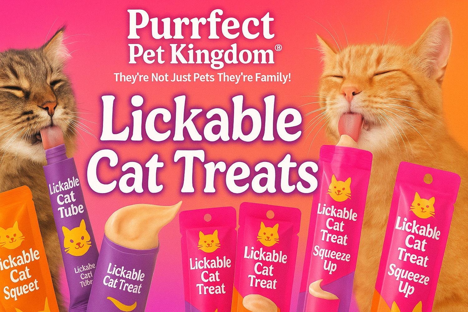 👅 Lickable Cat Treats