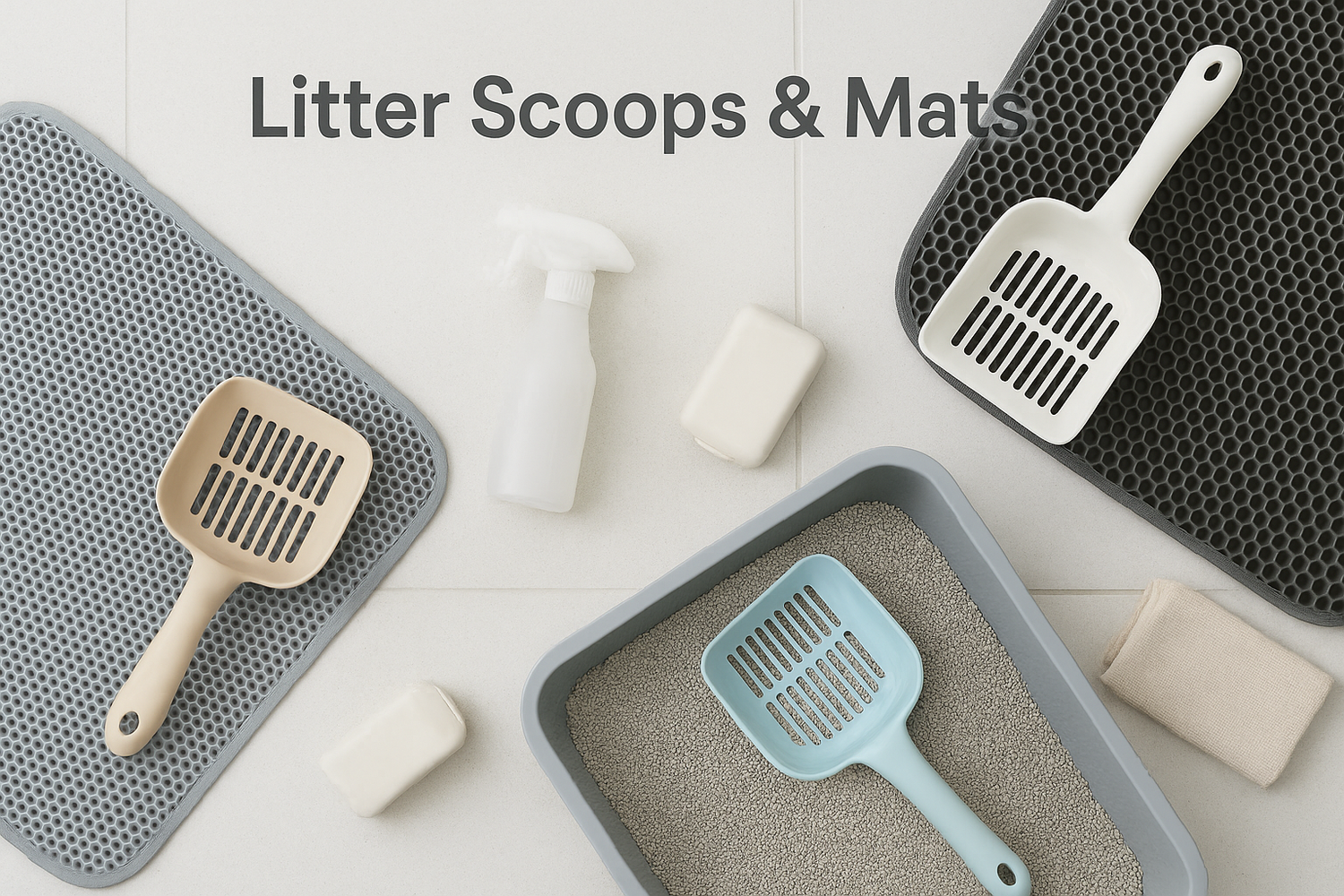 Litter Scoops & Mats 🧹