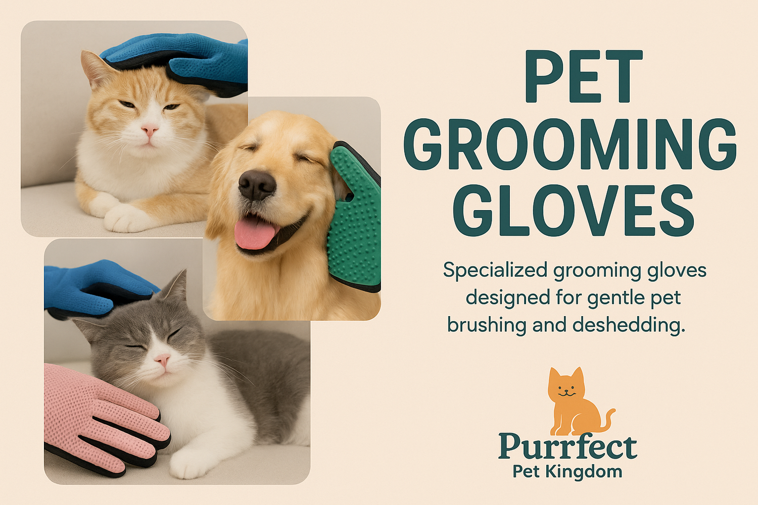 🧤 Pet Grooming Gloves