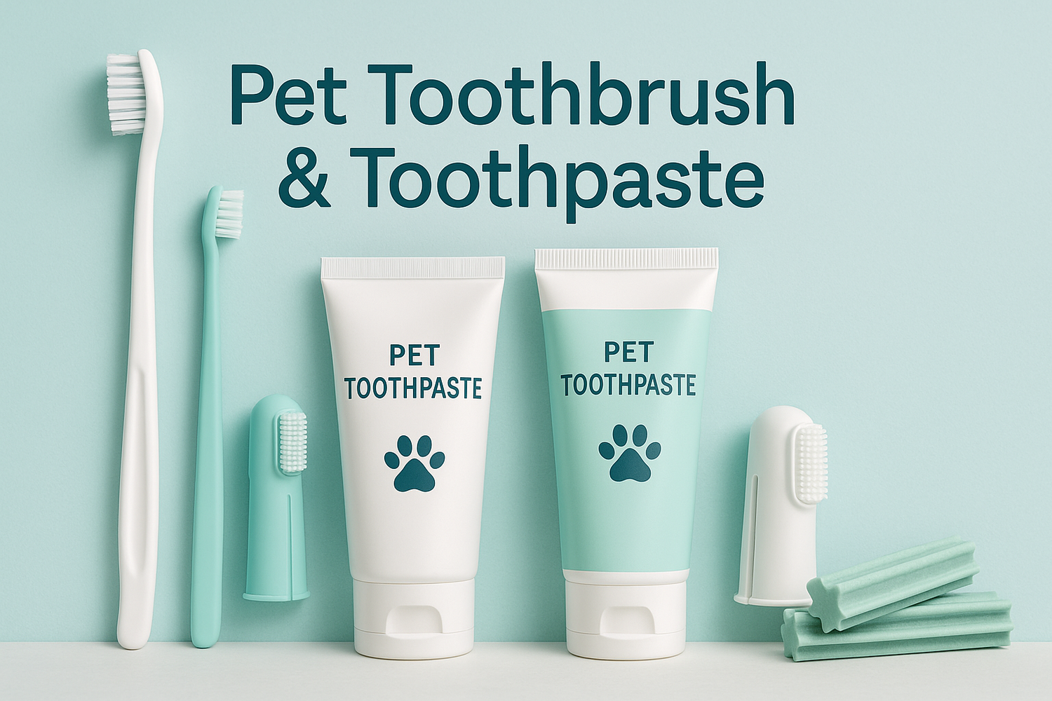 🪥 Pet Toothbrush & Toothpaste