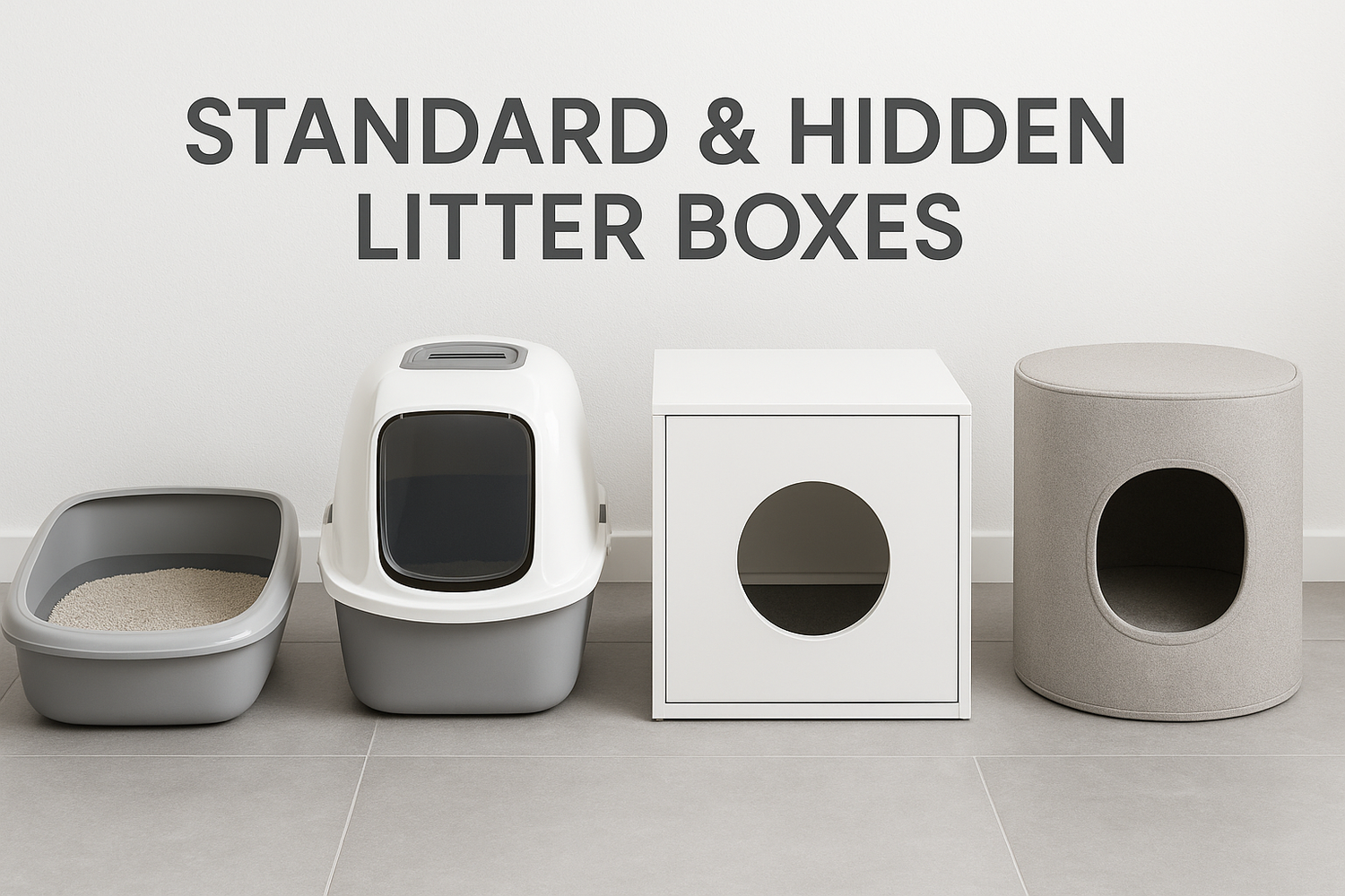 Standard & Hidden Litter Boxes 📦