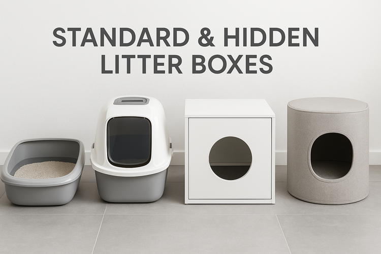 Standard & Hidden Litter Boxes 📦