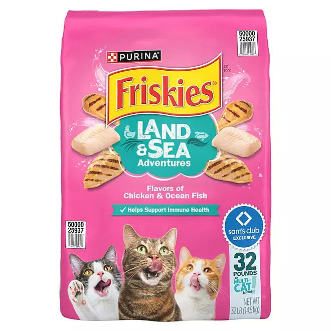 Friskies Land & Sea Adventures Adult Dry Cat Food - Purrfect Pet Kingdom