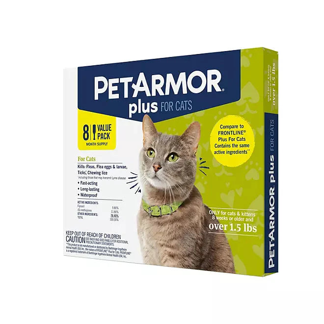 PetArmor Plus Flea & Tick Treatment for Cats - Cat Flea & Tick Control - Retail outlet