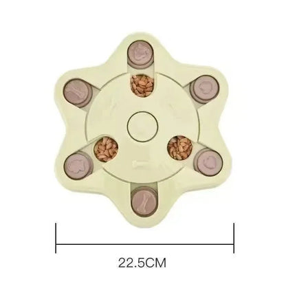 Interactive Dog Puzzle Slow Feeder Bowl for Brain Training