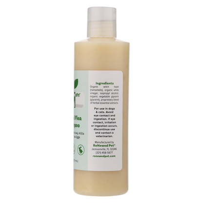 Organic Herbal Dog Shampoo for Natural Flea Relief 16oz Bo