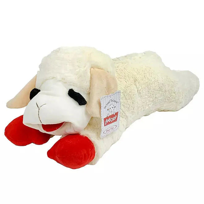 Plush Dog Toy Multipet® Jumbo Lamb Chop® 24 Inch Squeaky