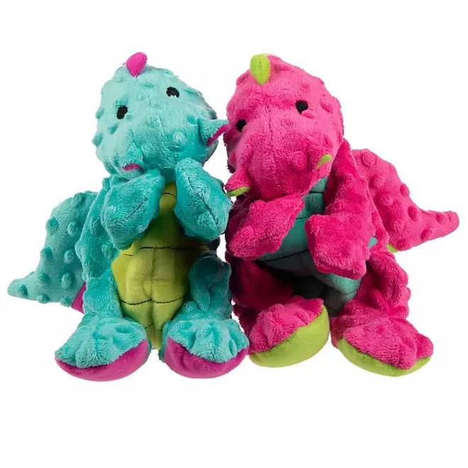 goDog Dragons Plush Dog Toys with Chew Guard