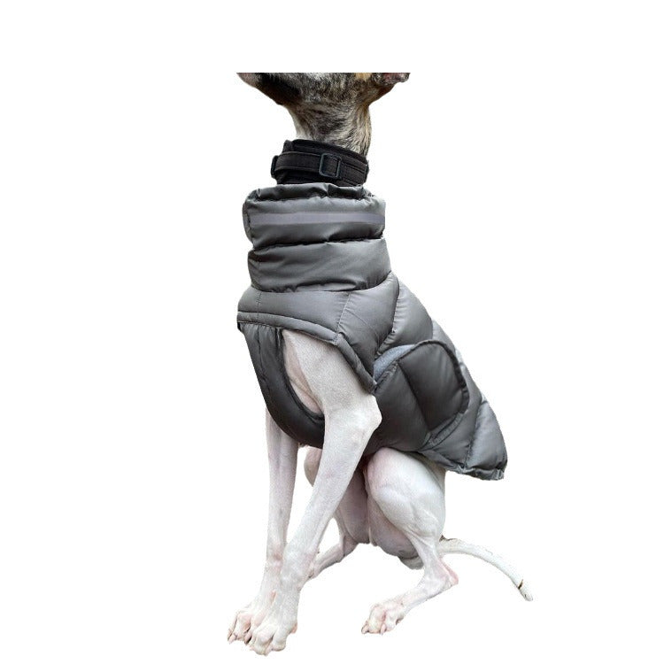 Dog clothing thickened warm waterproof windproof two leg coat pet vest cotton coat - Purrfect Pet Kingdom
