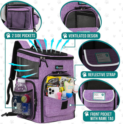 Pet Carrier Backpack Dogs Cats Travel 18 Lbs 🎒