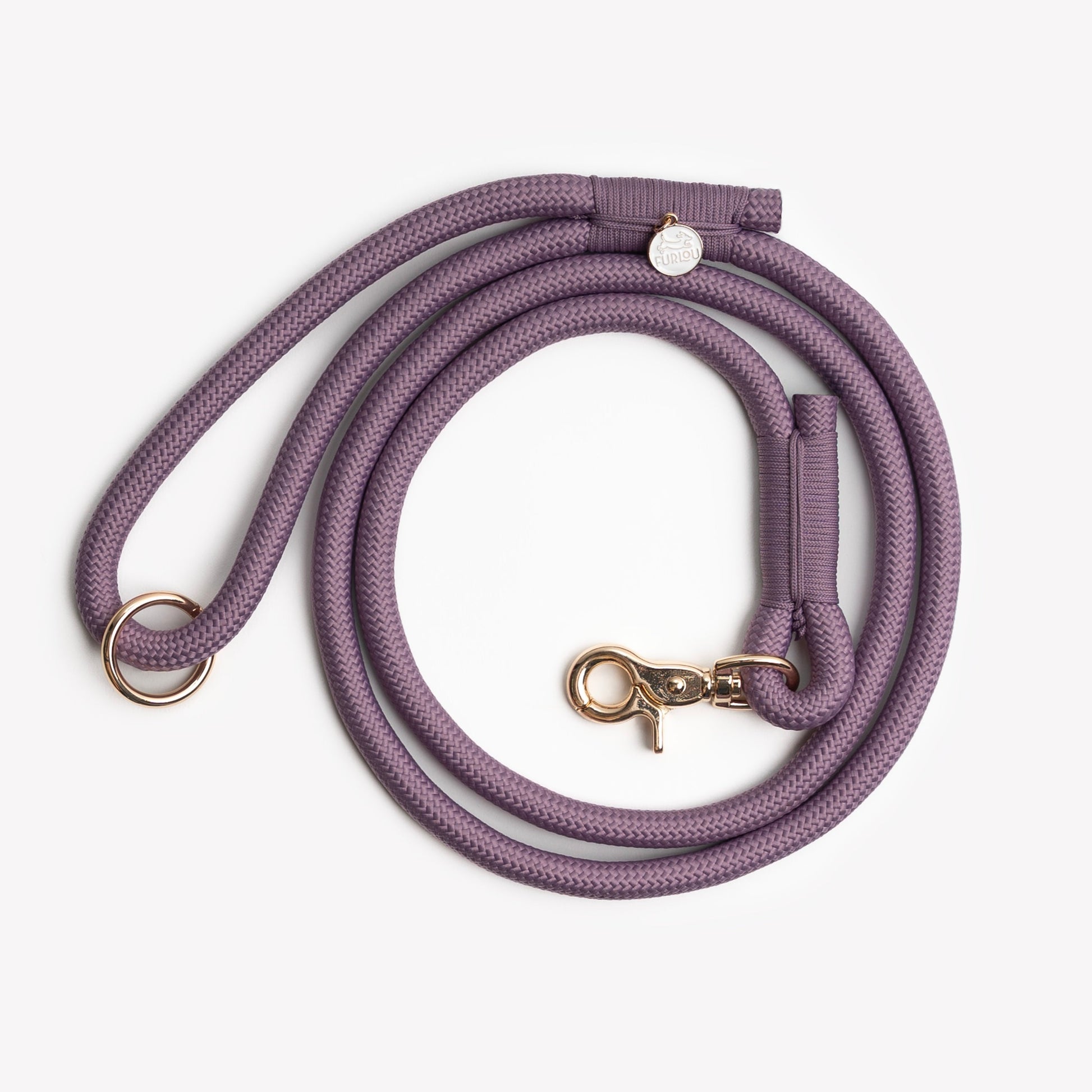 'Lilac' - Braided Rope Leash - Purrfect Pet Kingdom