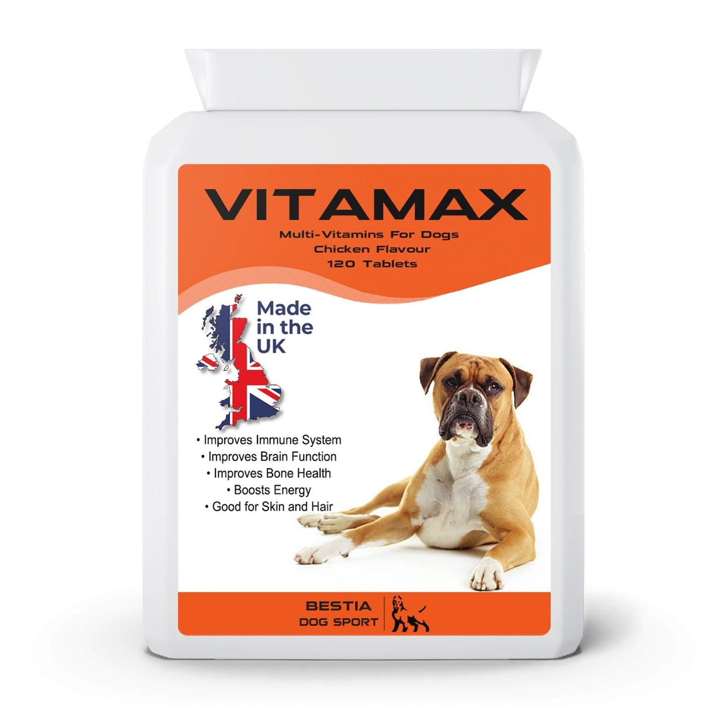 Dog Vitamins-Bestia Dog Sport VitaMAX Multi-Vitamin Support