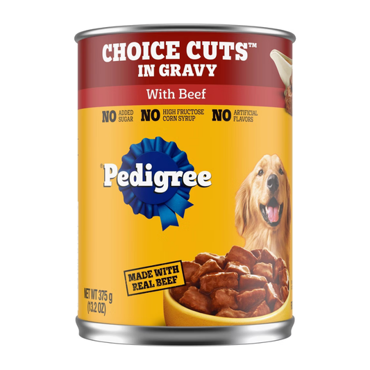 Wet Dog Food Choice Cuts Beef Gravy 13.2oz 🥫