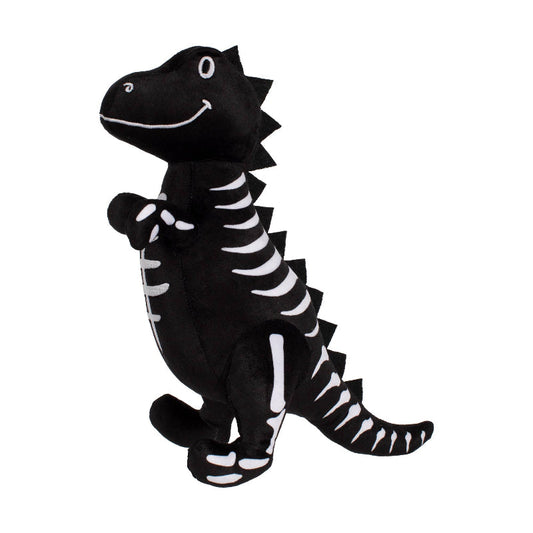 Trick Rawr Treat Skeletal Rex Halloween Plush Squeak Dog Toy