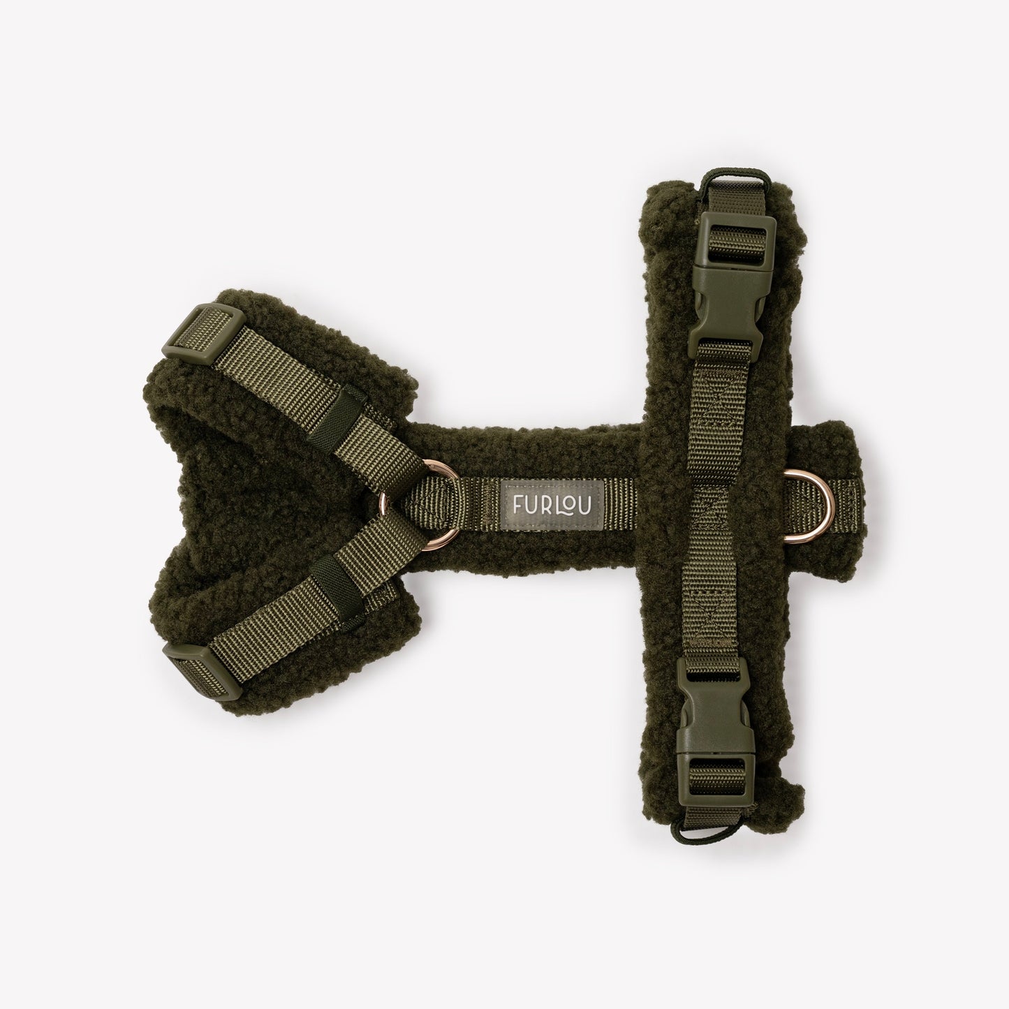 Dog Harnesses 'Moss Green' Sherpa Dog Harness Premium Pet Su