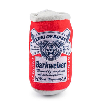 Barkweiser Can Plush Squeak Dog Toy