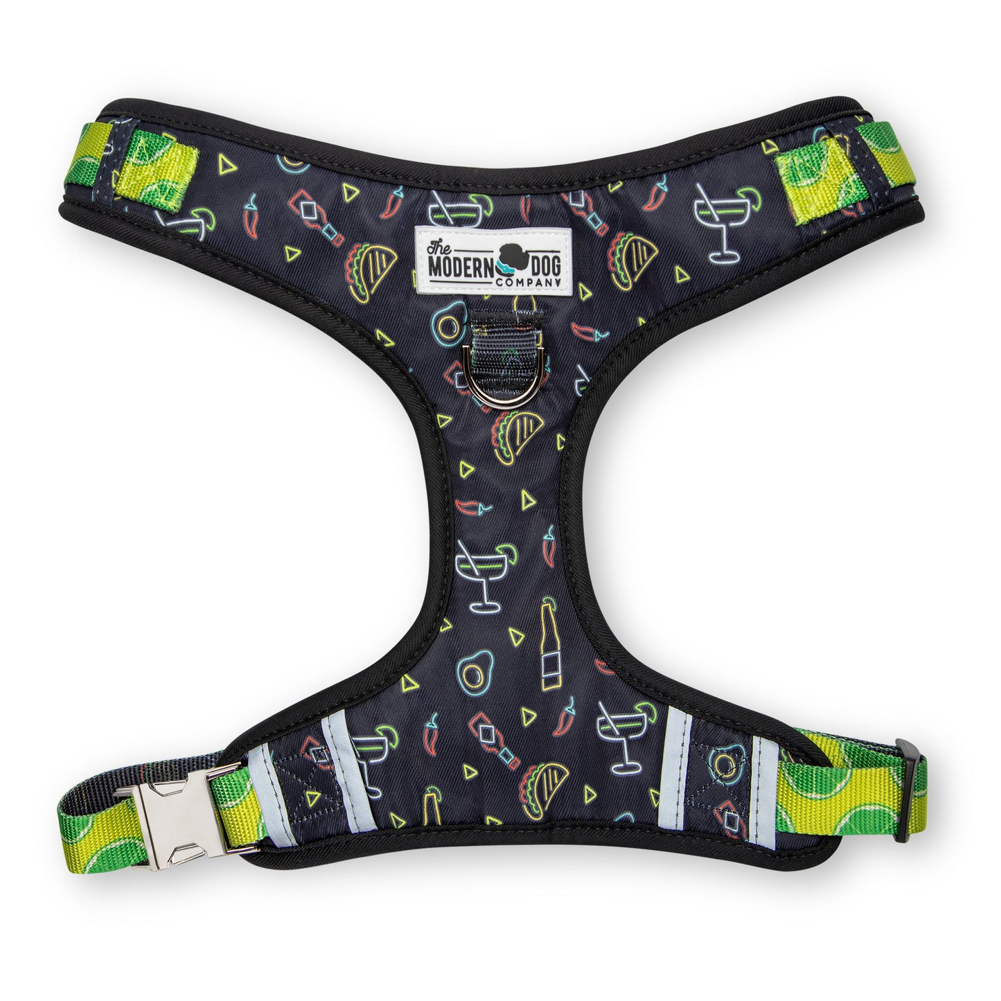 Dog Harness Retro Taco Tuesday Print Adjustable XS-L