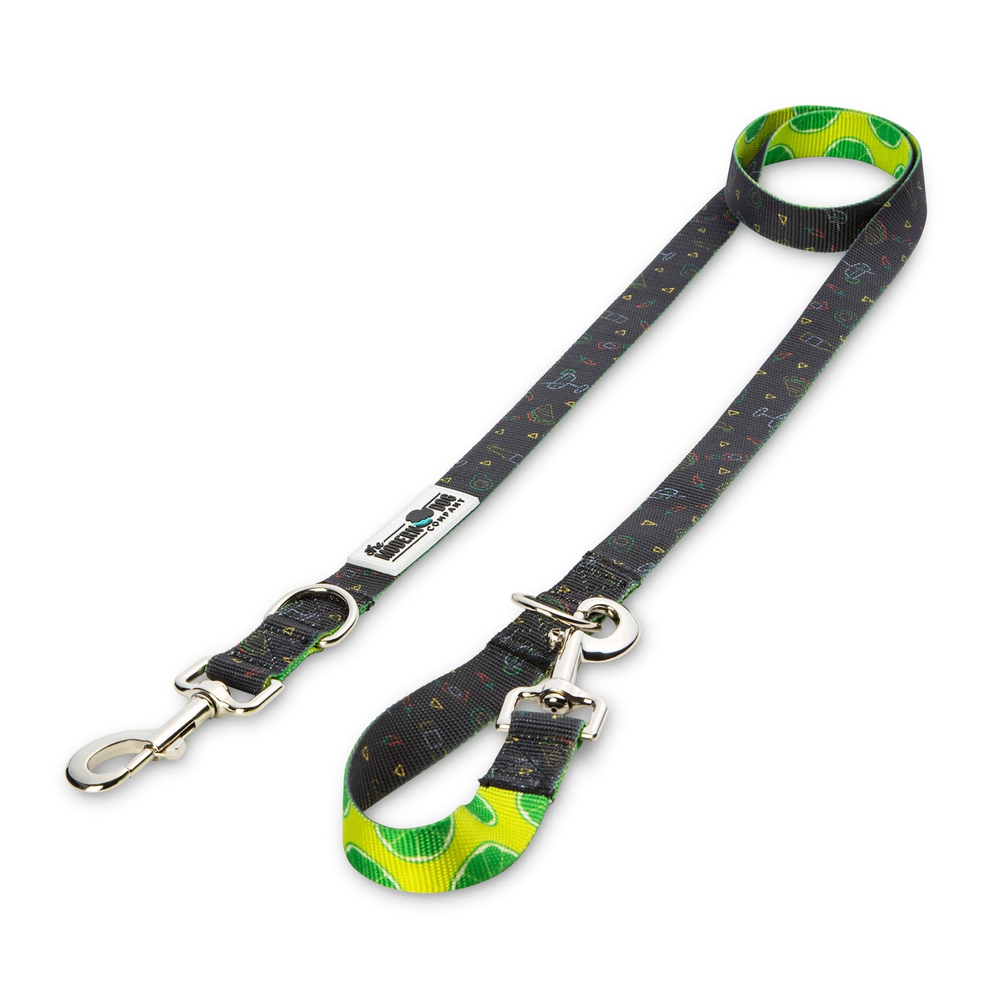 Dog Leash Retro Taco Tuesday Print Dual Swivel 60in
