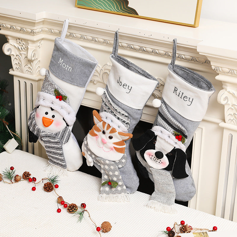 Christmas pendants, pets, dogs, cats, Christmas socks, gift bags, holiday decoration and decoration supplies