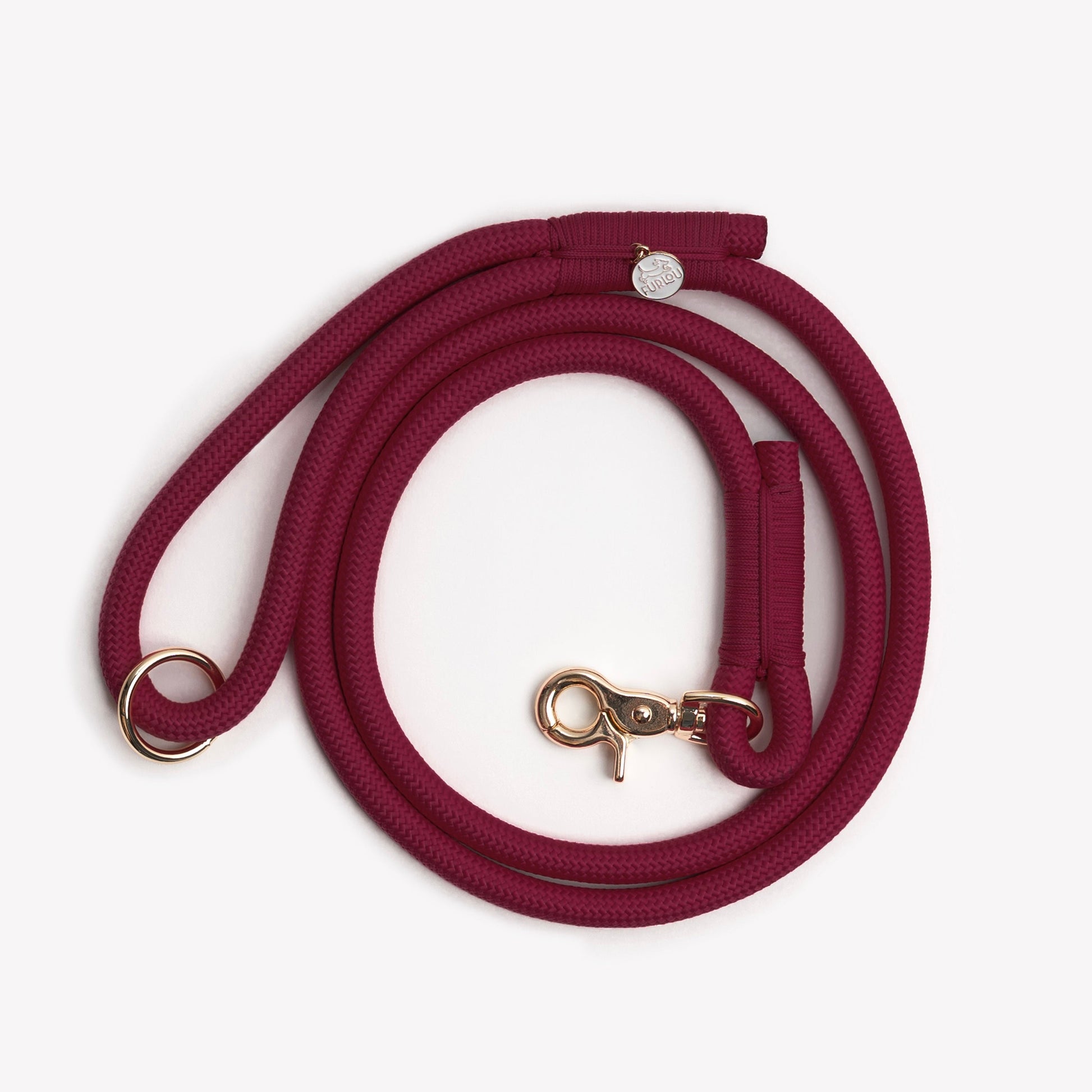 Purrfect Pet Kingdom Bordeaux' - Braided Rope Leash (Default Title) - Premium Dog Leashes