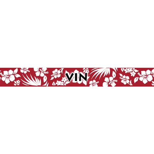 Personalized Aloha Red Dog Collar